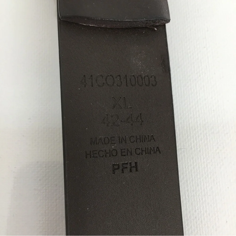 Columbia Vegan Leather Belt Dark Brown Men’s Size XL 42-44